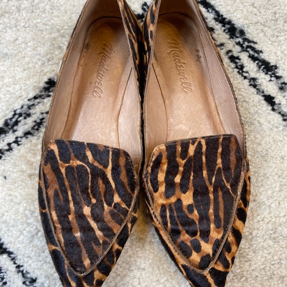 Madewell Lou Animal Print Calf Hair Loafers size 6 - Picture 5 of 8